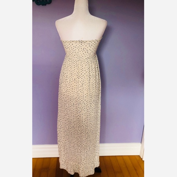 Anthropologie PATRONS OF PEACE Cream Smock Tube Midi Dress - Picture 7 of 7